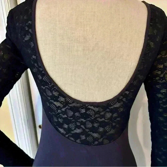 Free people intimately black lace fitted dress women XS - Picture 7 of 9